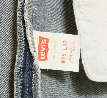 501ブルー W33/34 [TW250] Levis 501-0000 80s USA製 ナイロンフット