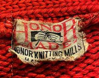 カーディガン [KM135] HONOR KNITTING MILLS レタードカーディガン 30s